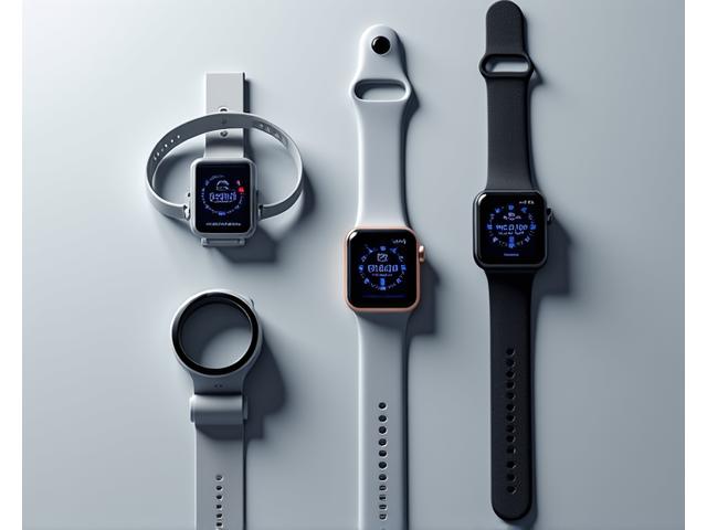 Tabla comparativa de wearables con Apple Watch, Fitbit, Garmin, Oura y Whoop, mostrando métricas de salud en una interfaz limpia.